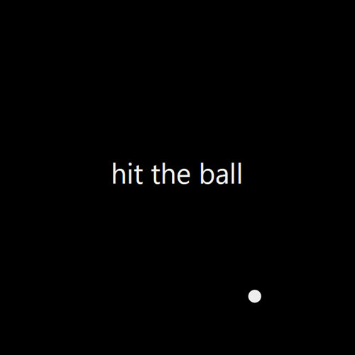 hit the ball opening screen